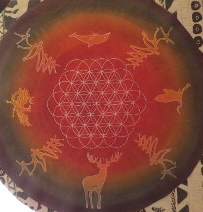 centre de danse en cuir de 75 cm créé par Aflorescence 