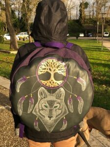 sac-à-dos-tambour-cuir-sur mesure-loup-attrappe-reves