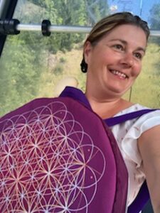 Fleur de vie cube de Métatron et mandala peint par Afloresecence