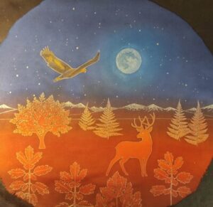 cerf-aigle-housse-fourre-tambour