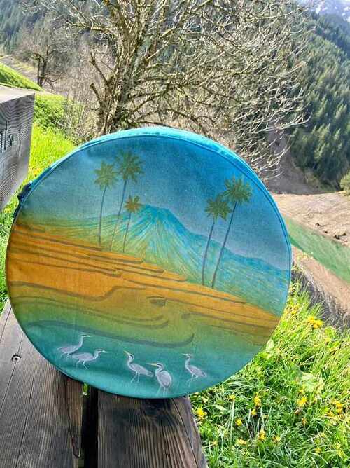 realisation-housse-tambour-héron-paysage