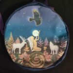 housse sur mesure en tissu pour tambour ou percussion, fabrication artisanale Aflorescence