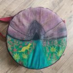 sac pour tambour chamanique,unique fait main selon la demande du client et créé par Aflorescence