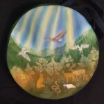 sac pour tambour chamanique,unique fait main selon la demande du client et créé par Aflorescence