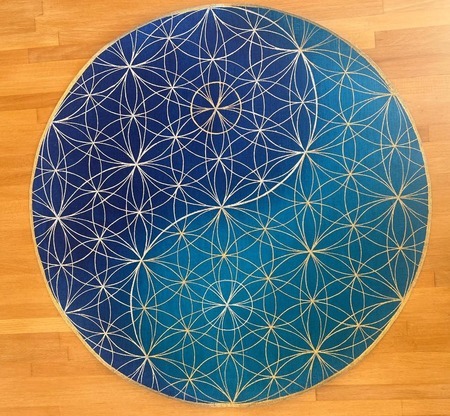 Galeries de fleur de vie sur tissu pour diverses créations